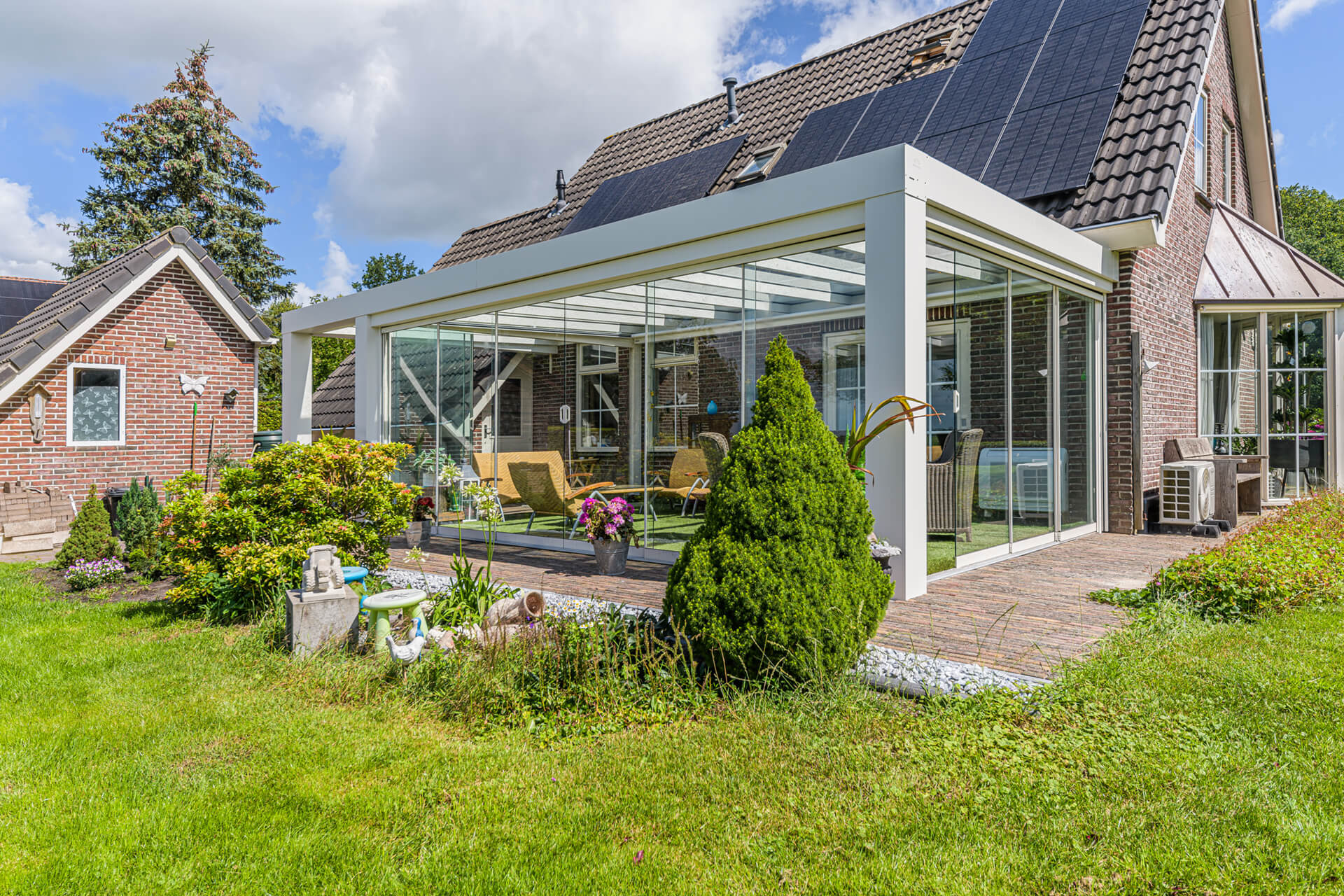 Glasschuifwand Verasol Profiline In 't Hout Sierconstructies